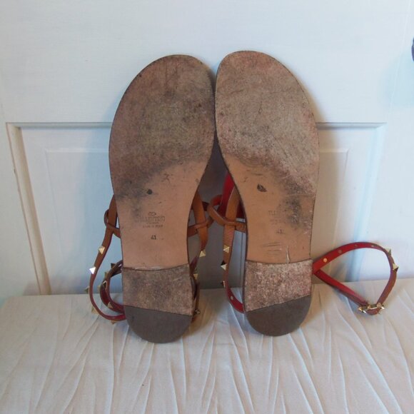 Valentino Garavani Rockstud Thong Wrap Sandals sz 41 - Picture 16 of 16